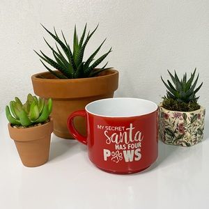 Balsam Farm My Secret Santa has Four Paws Mug